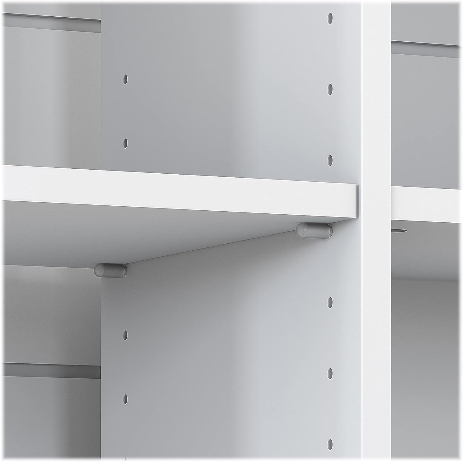 Bush Furniture Mayfield 6 Cube Bookcase in Pure White and Shiplap Gray | Storage for Home Office Workspace Shiplap Gray/Pure