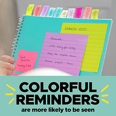 Post-it Flags Combo Pack, 4 On-The-Go Dispensers/Pack, 120 .94 in Wide and 200 .47 in Wide Flags