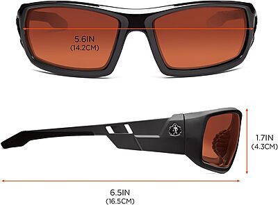 ERGODYNE Skullerz Odin Polarized Safety Sunglasses
