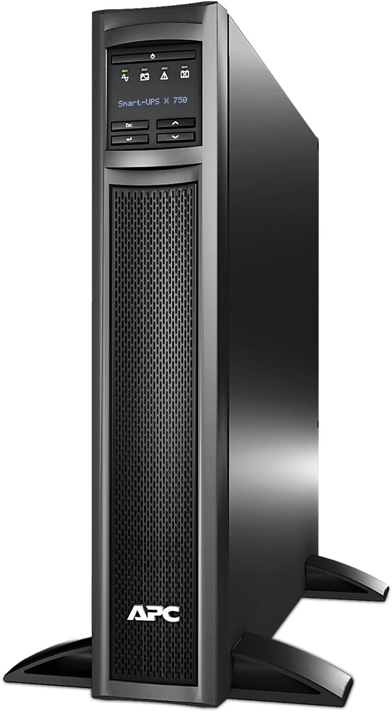 APC Network UPS, 750VA Smart-UPS Sine Wave UPS with Extended Run Option, SMX750C, Tower/2U Rackmount Convertible