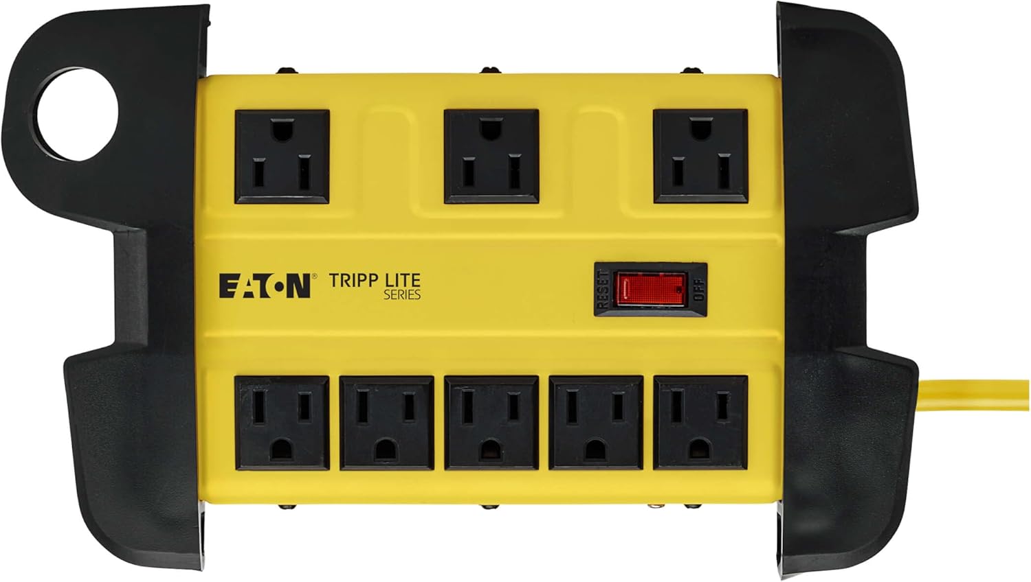 TRIPP LITE Heavy Duty Safety Power Strip, Metal Housing, Yellow