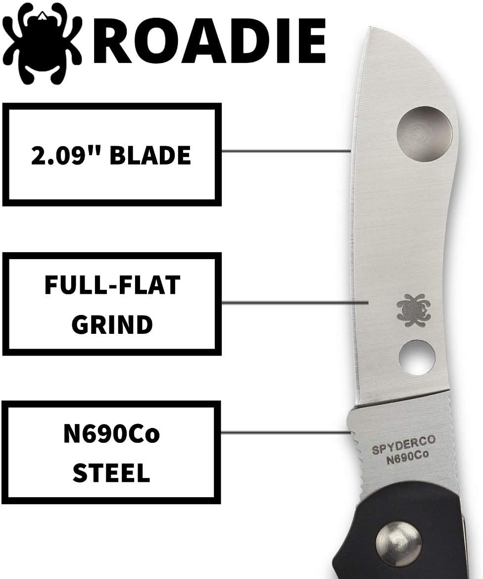SPYDERCO Roadie Non-Locking Folding Pocket Knife