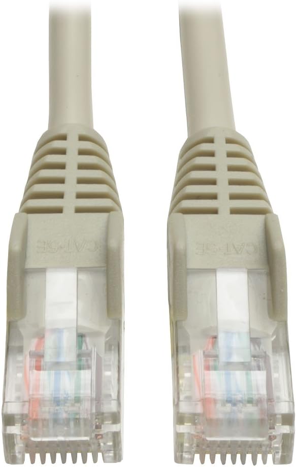 Tripp Lite Cat5e 350MHz Snagless Molded Patch Cable (RJ45 M/M) - Gray, 12 ft (N001-012-GY)