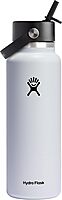 HYDRO FLASK Wide Mouth Flex Straw Cap Bottle - Insulated Stainless Steel