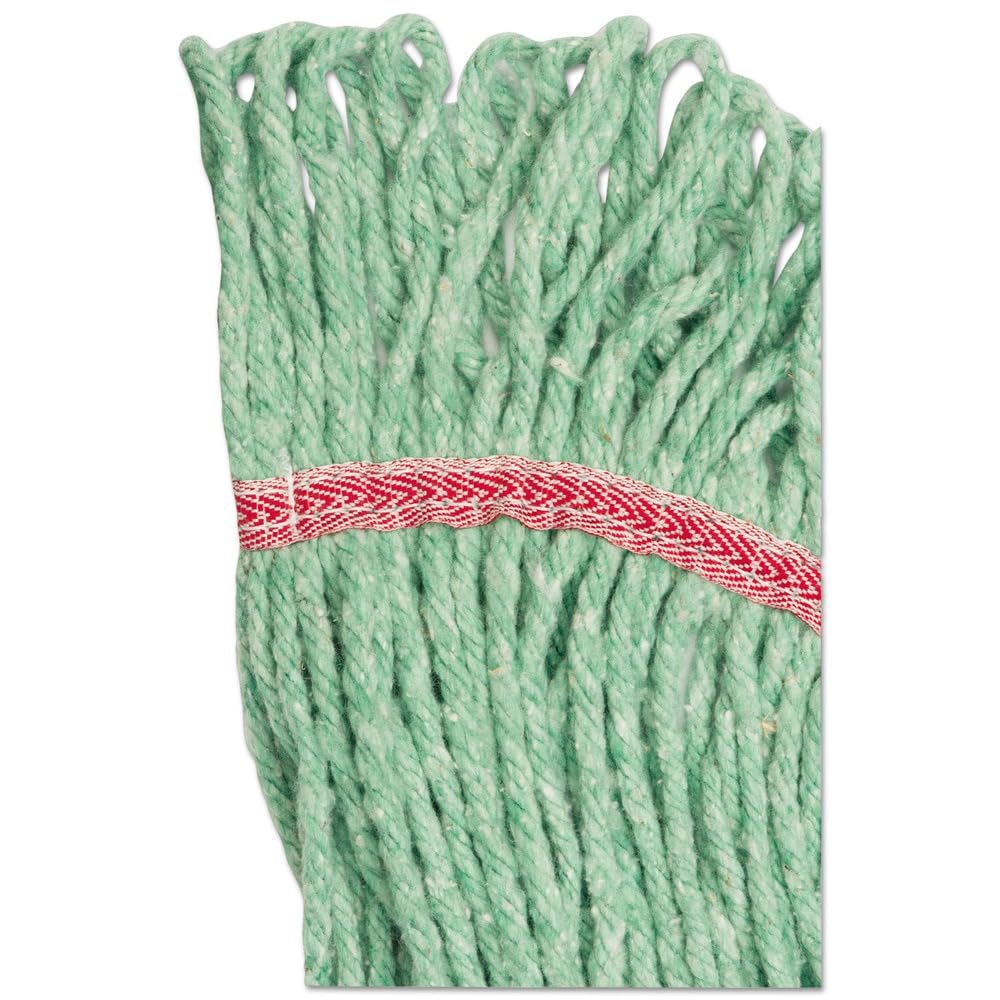 Boardwalk 503GNEA Super Loop Wet Mop Head, Cotton/Synthetic, Large Size, Green
