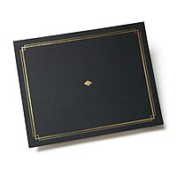 Gartner Studios Certificate Kit, Includes 6 8.5" x 11" Black with Gold Detail Certificate Holders