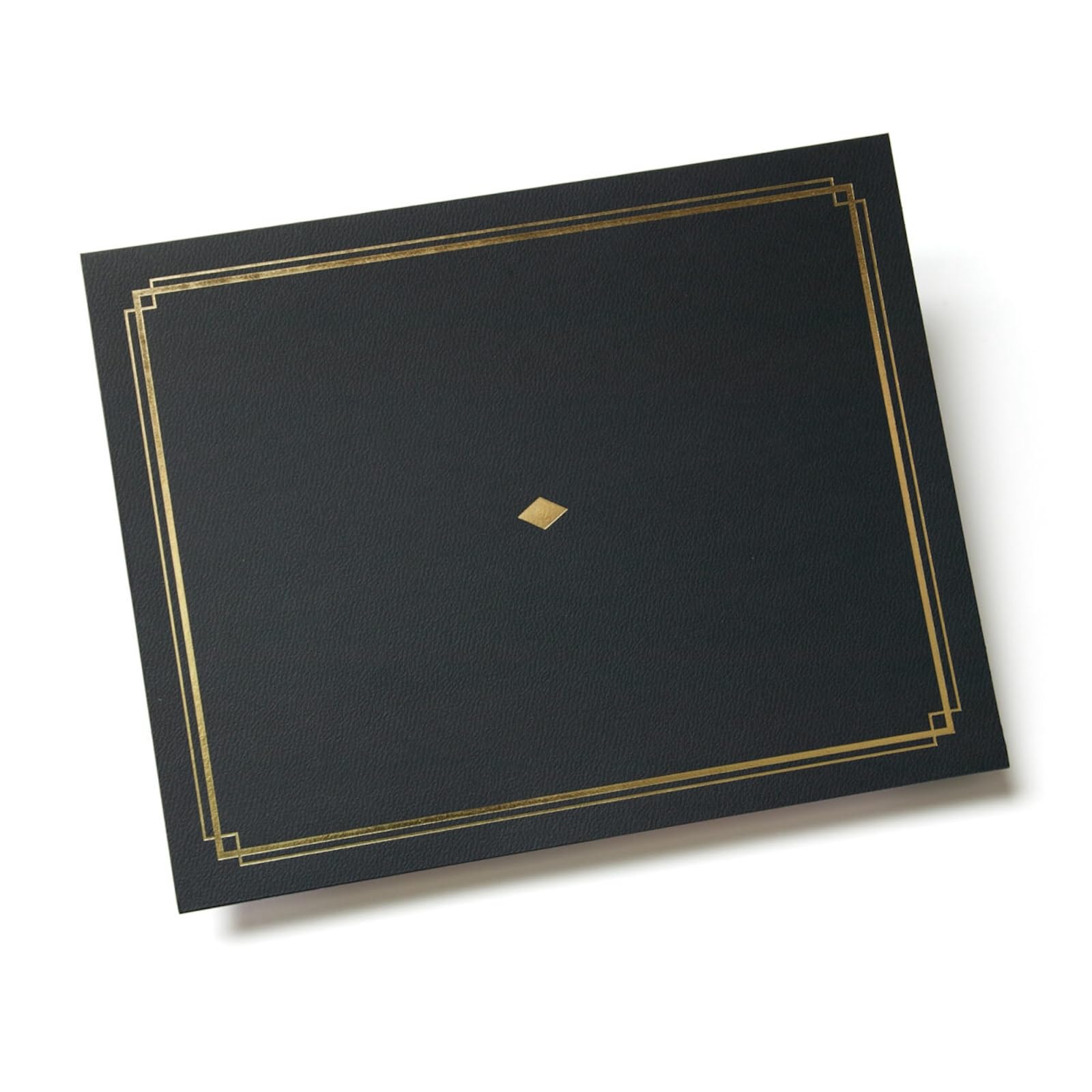 Gartner Studios Certificate Kit, Includes 6 8.5" x 11" Black with Gold Detail Certificate Holders
