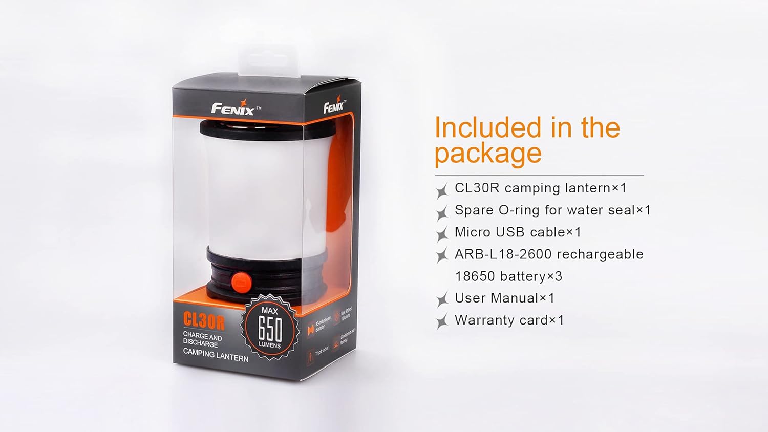 FENIX CL30R Rechargeable Camping Lantern