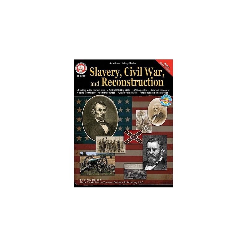 Mark Twain Slavery, Civil War, and Reconstruction Social Studies Workbook