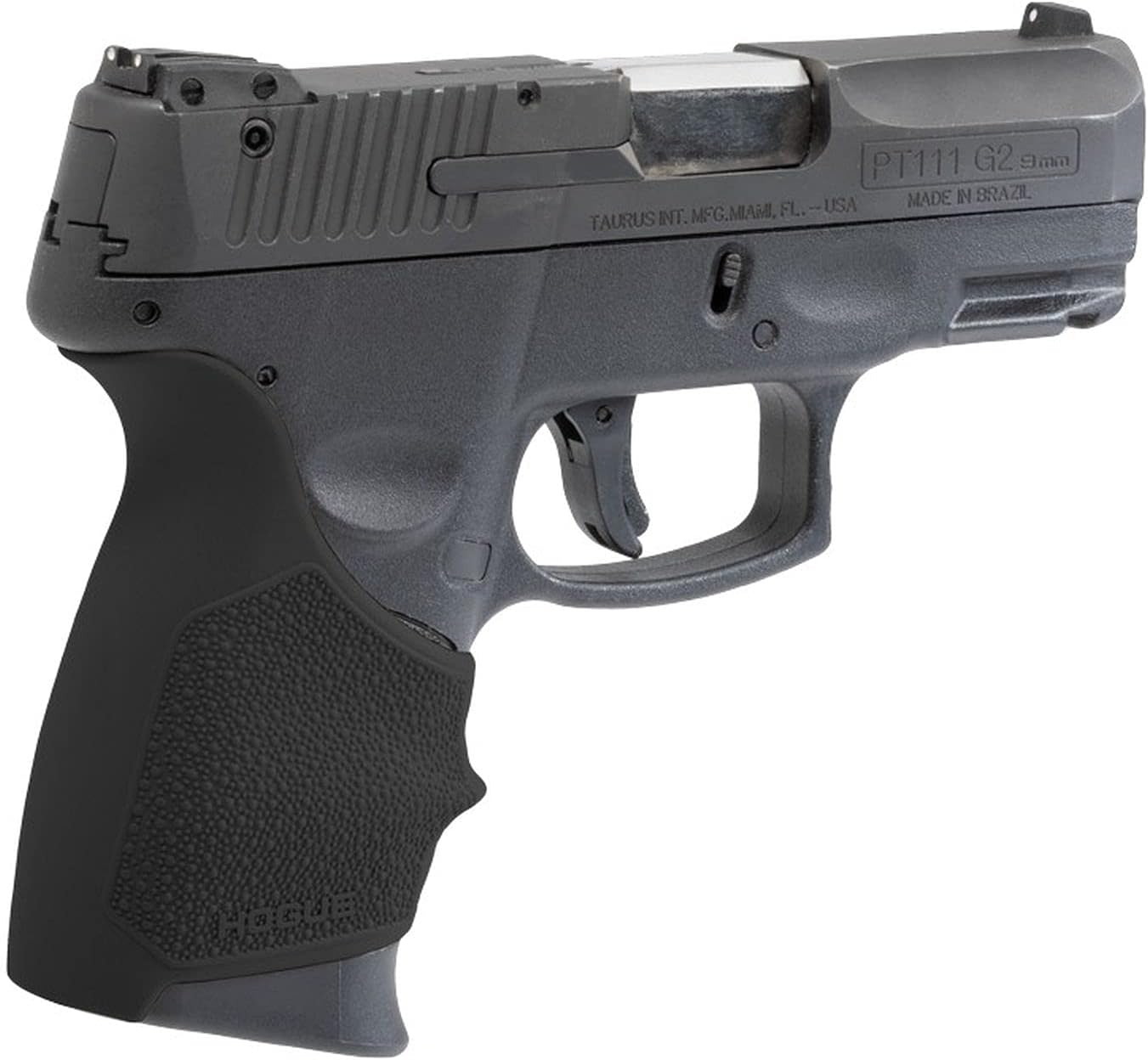Hogue HandAll Beavertail Rubber Grip Sleeve for Taurus PT-111 Millennium G2, G2C, G3C, & G3XL Black One Size
