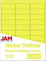 JAM PAPER Mailing Address Labels - Self-Adhesive Rectangular