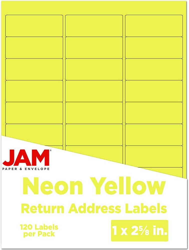 JAM PAPER Mailing Address Labels - Self-Adhesive Rectangular