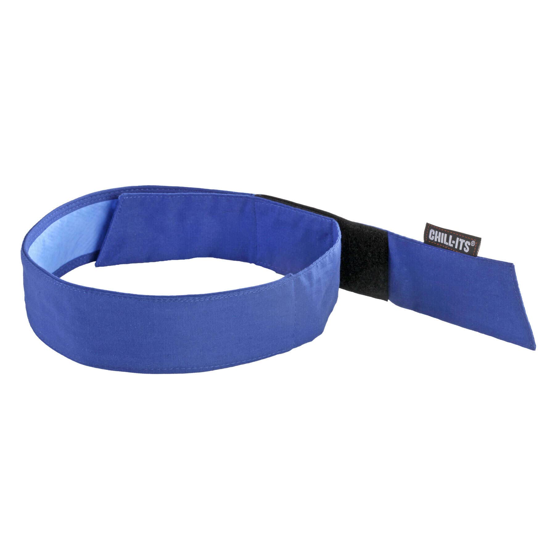 Ergodyne Chill-Its 6705CT PVA Evaporative Cooling Bandanas, Solid Blue - Quick Cooling, Universal Fit