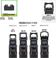 NIGHT FISION Optics Ready Stealth Night Sight Set for Glock
