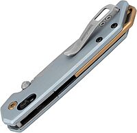 Kershaw Mini Iridium Folding Pocket Knife, 3-inch D2 Steel, DuraLock, Aluminum Handle