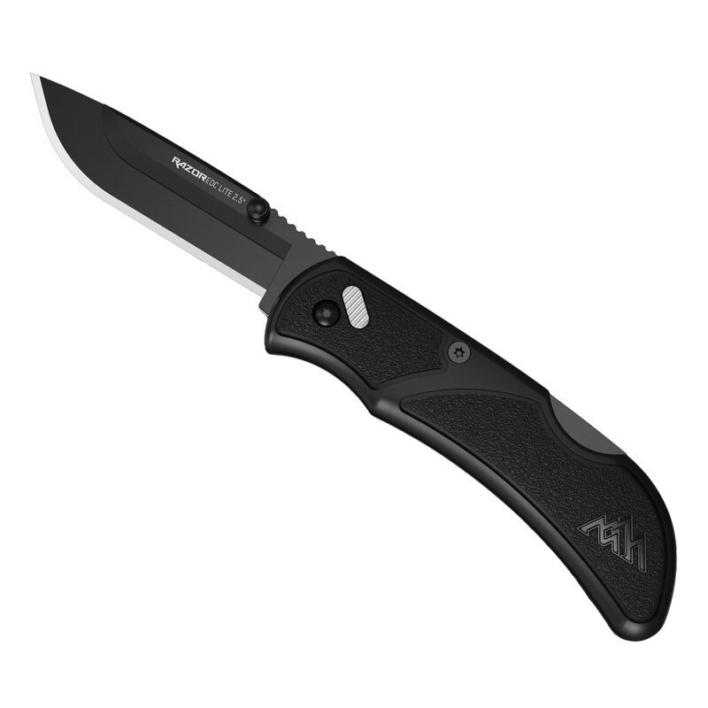 OUTDOOR EDGE Razor EDC Lite Folding Knife, 2.5" Replaceable Blades, Black - RCK25-2C