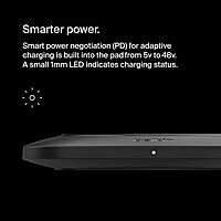 Belkin BoostCharge Pro 15W Universal Easy Align Wireless Charging Pad, Fast Qi Charger, Large Charging Pad for Apple iPhone