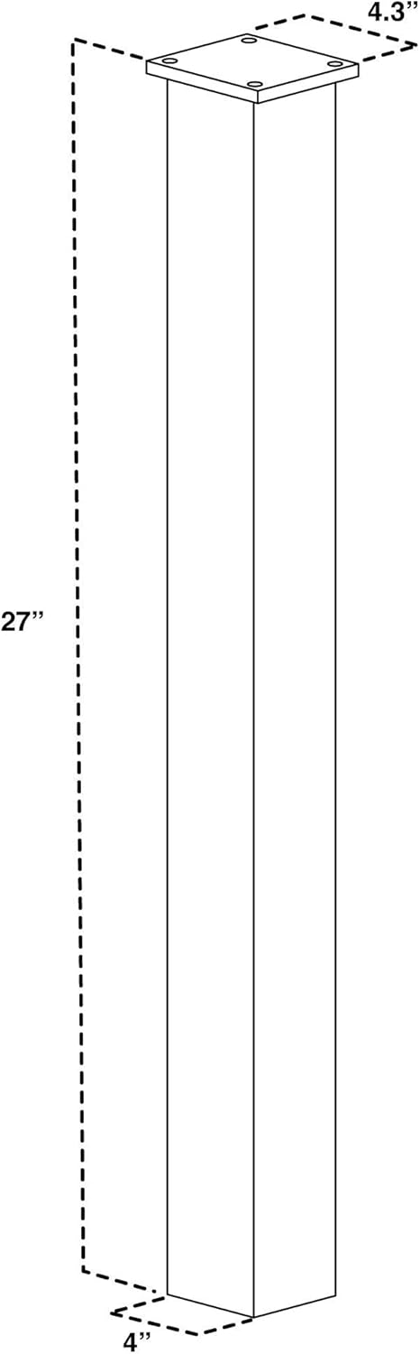 MAIL BOSS 27in Surface Mount Mailbox Post
