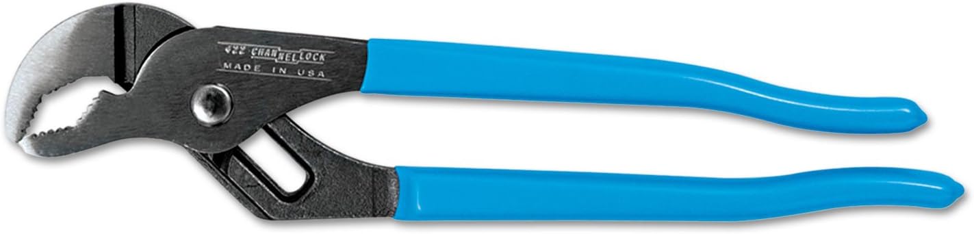 Channellock 422 9.5 inch Tongue & Groove V-Jaw Plier, Blue