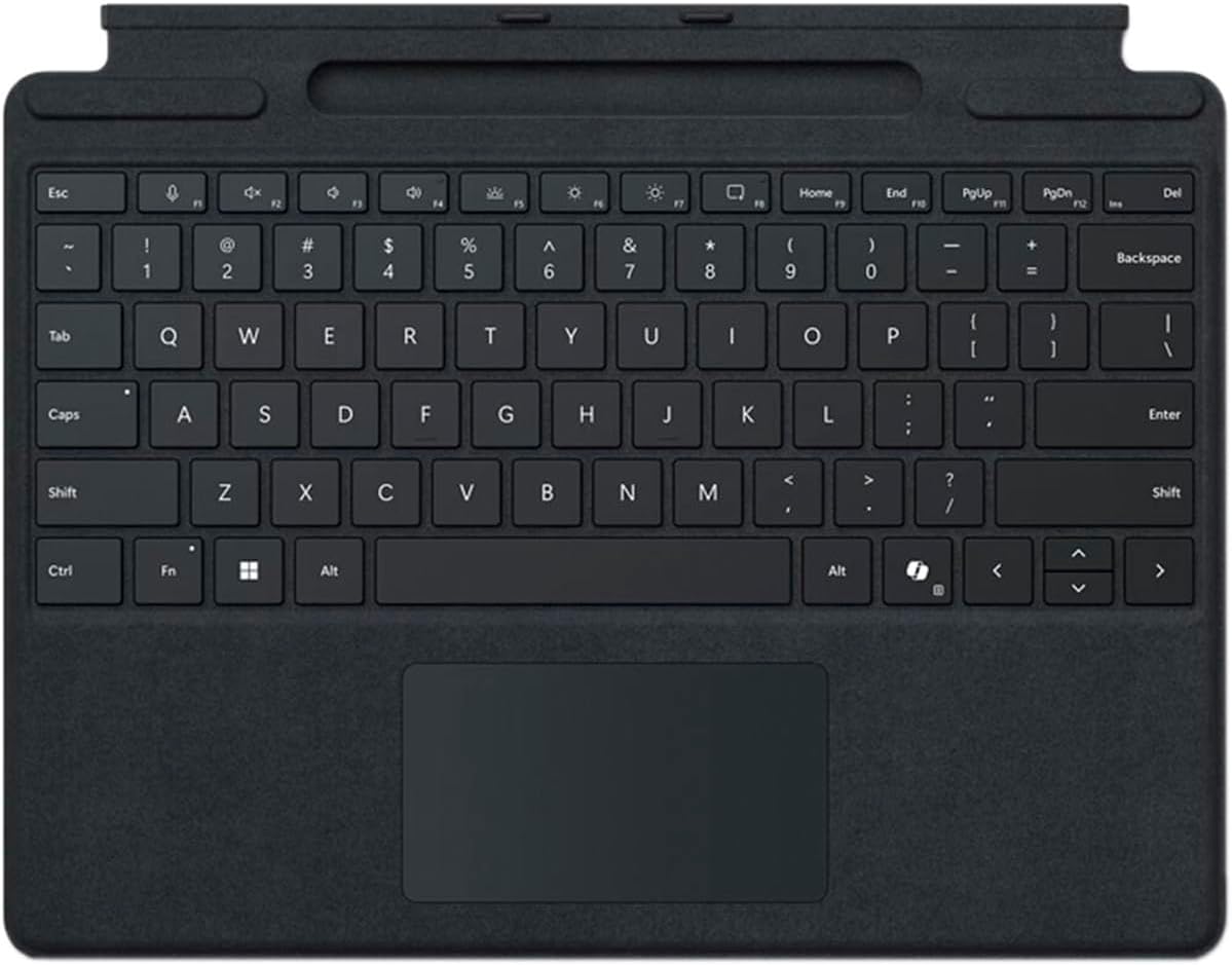 Microsoft Keyboard/Cover Case Microsoft Surface Pro Tablet - Black