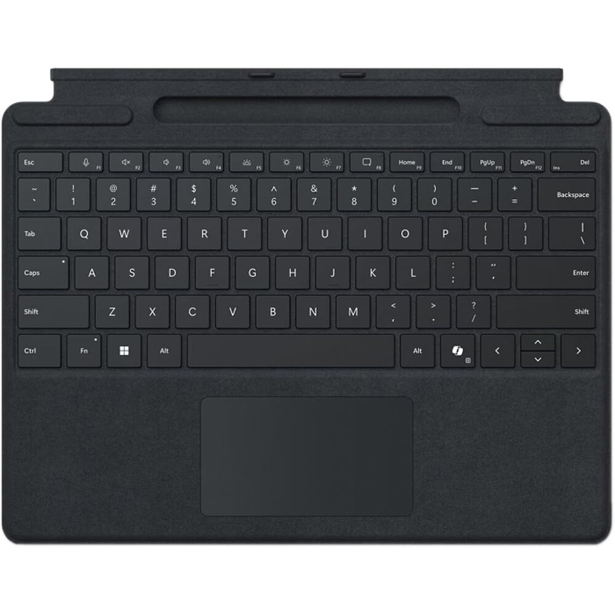 Microsoft Keyboard/Cover Case Microsoft Surface Pro Tablet - Black