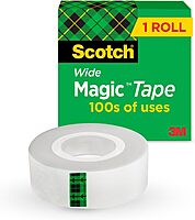Scotch Tape Refill, 1in x 1296in, Matte Clear, Pack of 1 roll