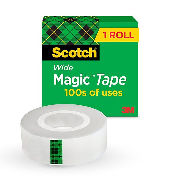 Scotch Tape Refill, 1in x 1296in, Matte Clear, Pack of 1 roll