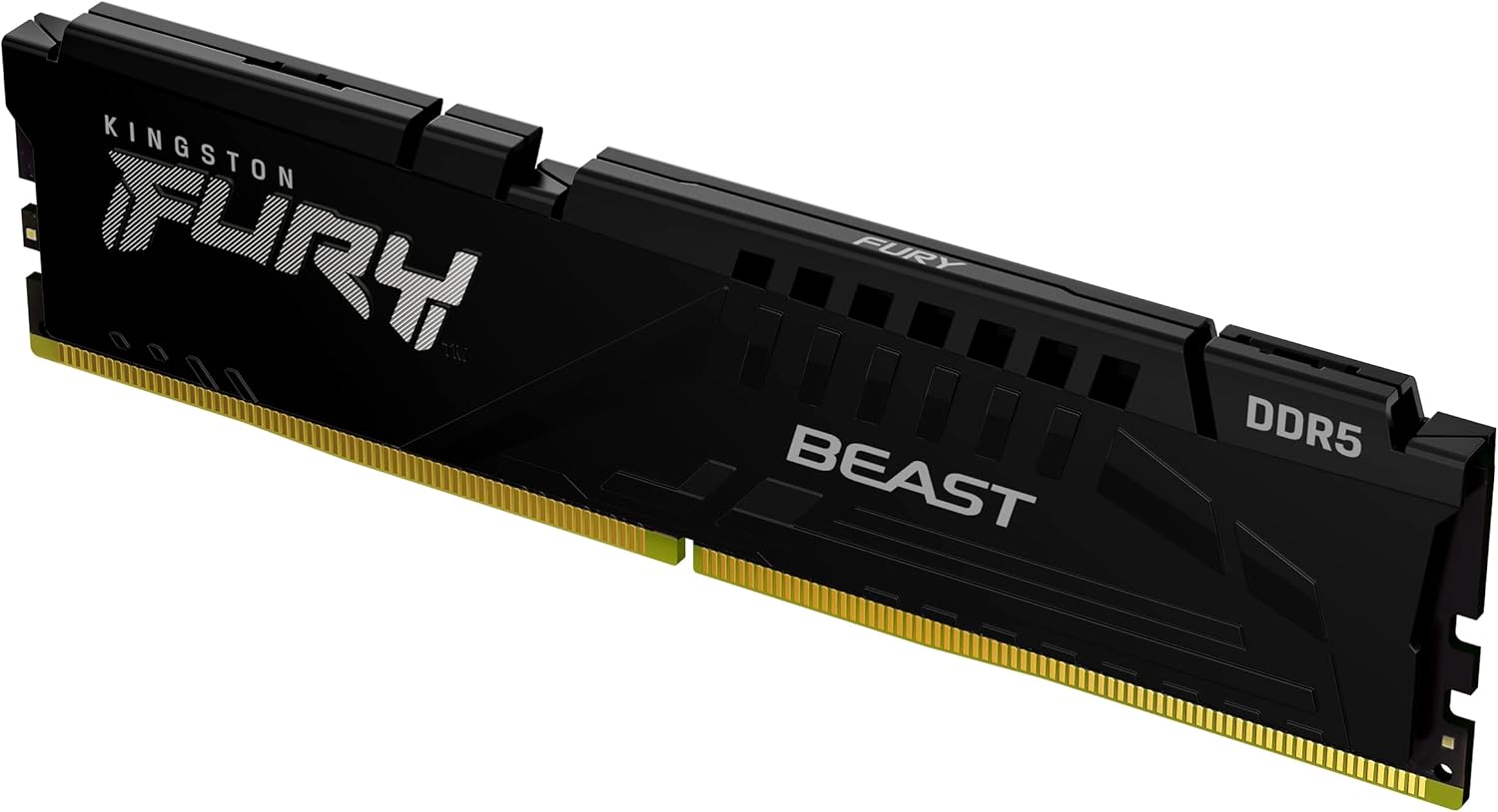 Kingston Technology Kingston Fury Beast 16GB 5600MHz DDR5 CL40 DIMM Single Module Desktop Memory KF556C40BB-16 Black