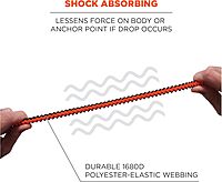 Ergodyne Squids 3104F(x) Tool Tethering Lanyard with Cinch Loop End, 10lbs