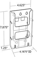 AZAR DISPLAYS Wall-Mount Brochure Holder