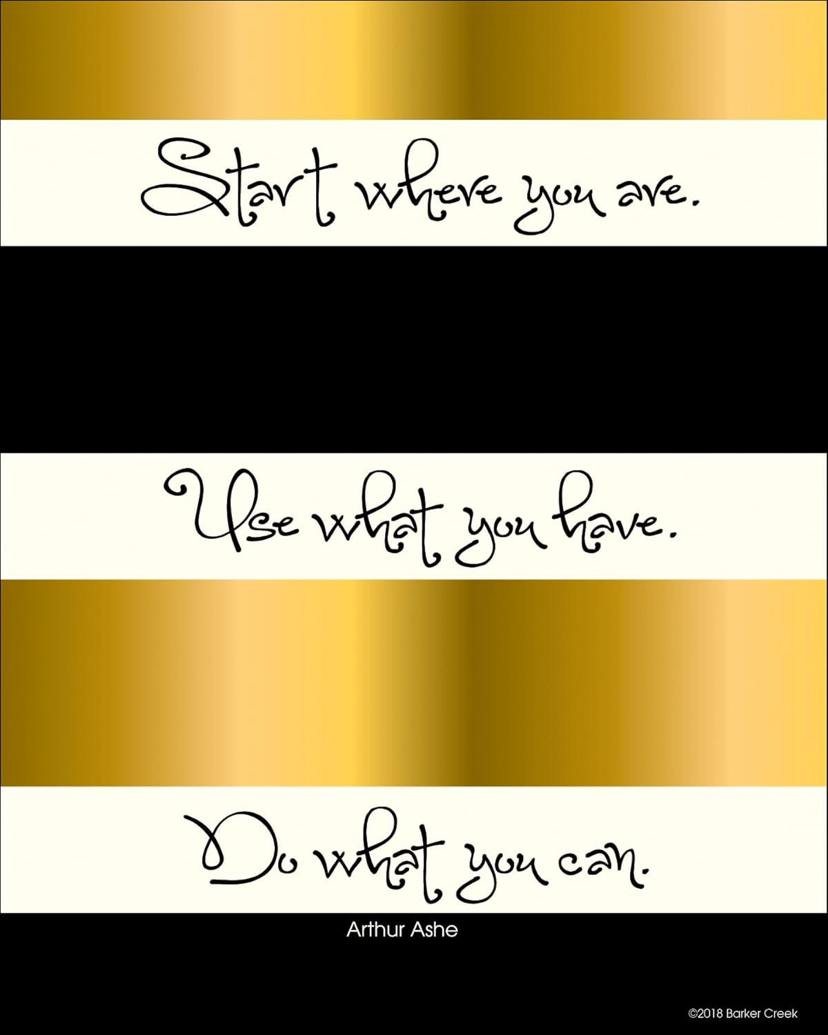 Barker Creek Set of 4 Inspirational 8 x 10 Art Prints