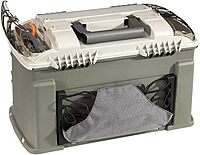 Plano Elite Series Ultimate Angled Tackle System, Graphite & Sandstone, Includes 6 StowAway Utility Boxes