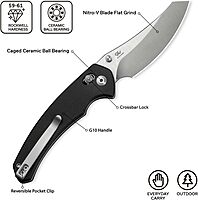 CIVIVI Sixgill Folding Pocket Knife for EDC, 3.41'' Blade