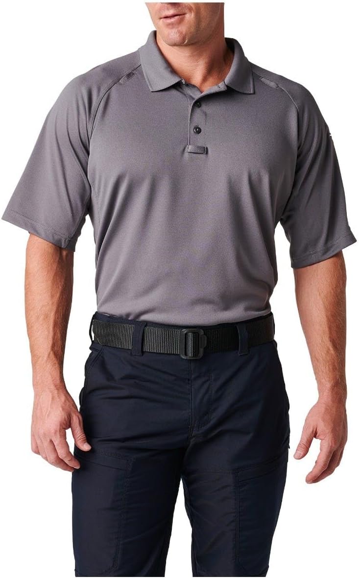 5.11 Tactical Men's Performance Short Sleeve Polo, 100% Polyester, Moisture Wicking, Style 71049