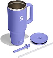 Hydro Flask Travel Tumbler with Handle, Lid and Straw - Insulated Stainless Steel