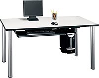 Bush Business Furniture Universal Keyboard Shelf, Desk Accessories for Home or Professional Office, Black