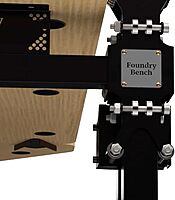 VERSADESK® Foundry Bench 80" x 80" Extra Wide L-Shaped Split-Level Corner Standing Desk | Electric Height Adjustable. 1" Bamboo Surface. USB & USBC Charging Ports. Mobile App Controllable.