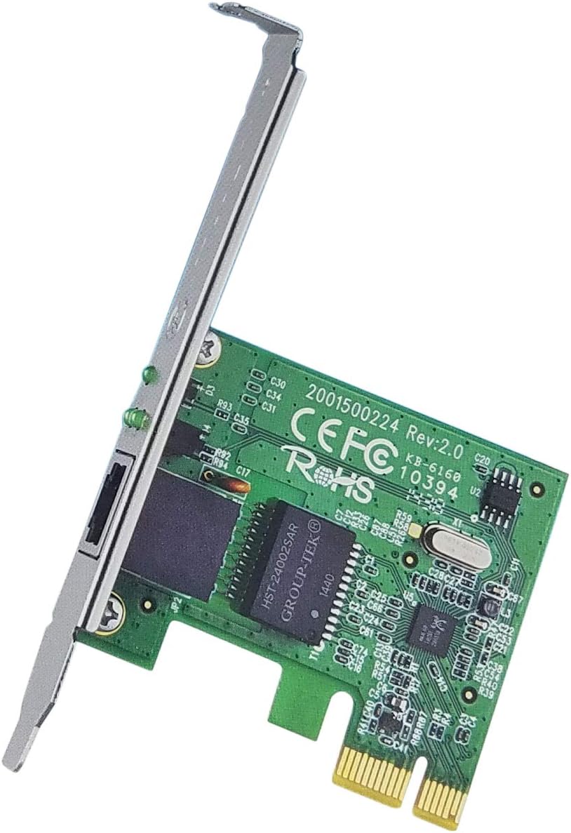 TP-Link WiFi Range Extender 10/100/1000Mbps Gigabit PCI Express Network Ethernet Card Adapter. Model # TG-3468 Version 2.0