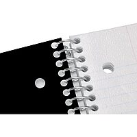 Office Depot® Brand Stellar Poly Notebook, 8-1/2" x 11", 1 Subject, College Ruled, 100 Sheets, Black