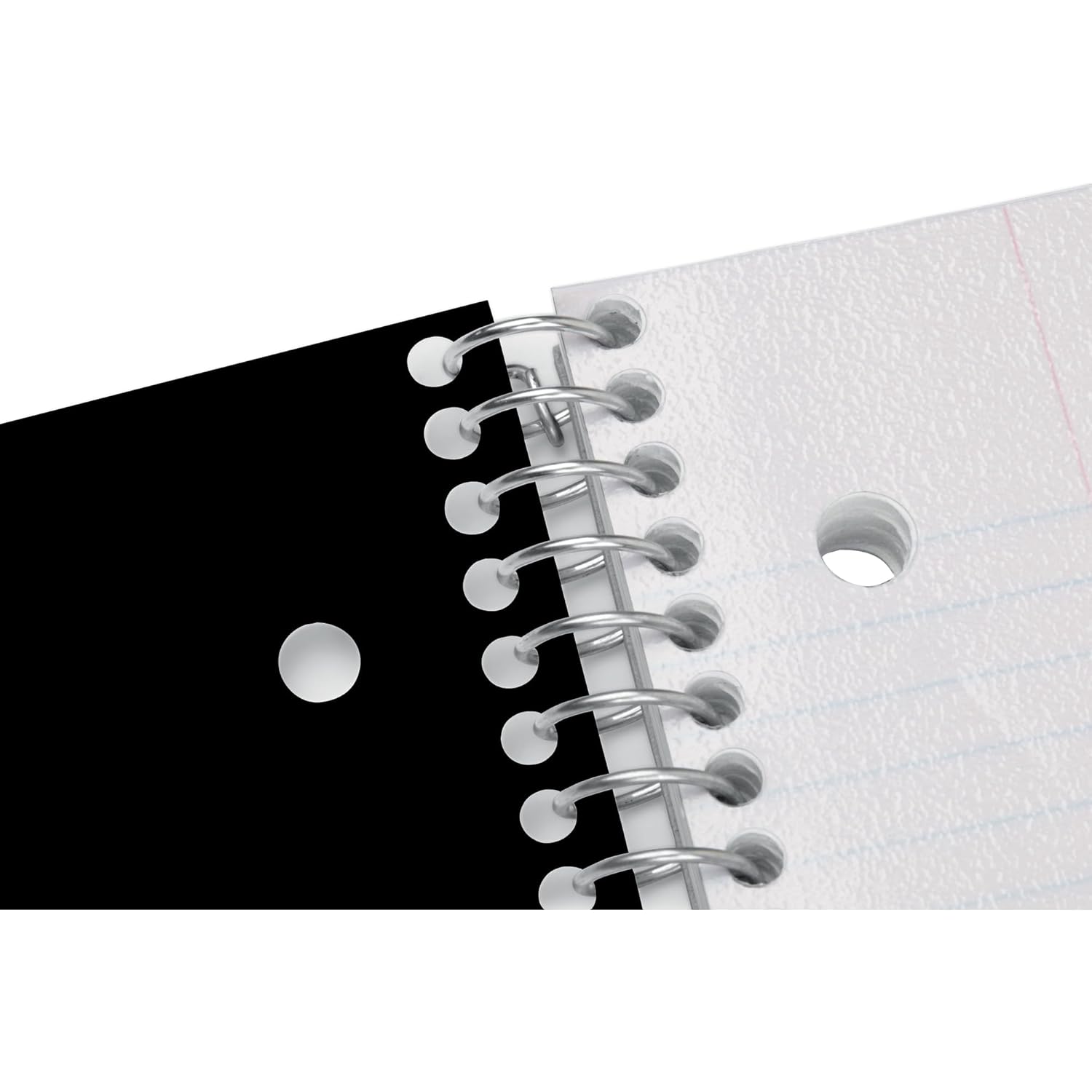 Office Depot® Brand Stellar Poly Notebook, 8-1/2" x 11", 1 Subject, College Ruled, 100 Sheets, Black