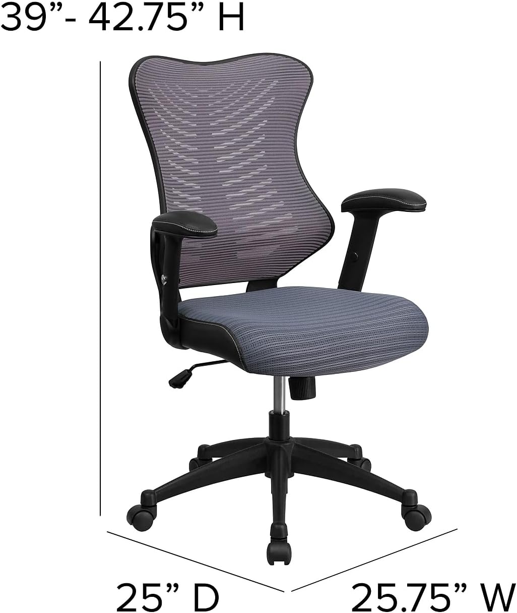 FLASH FURNITURE Kale High Back Designer Mesh Executive Swivel Ergonomic Office Chair