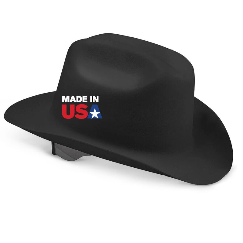 JACKSON SAFETY Cowboy-Style Full-Brim Hard Hat, Non-Vented, HDPE, Ratchet Suspension