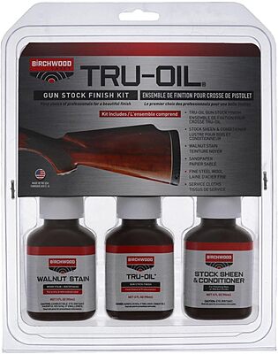 Birchwood Casey Easy-to-Use Long-Lasting Complete Tru-Oil Stock Finish for Gun Stock Finishing and Maintenance
