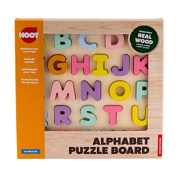 Wooden Chunky Alphabet Puzzle Board