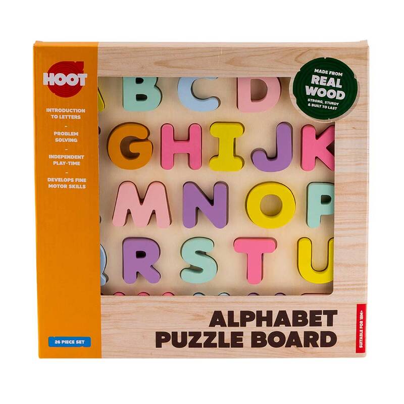 Wooden Chunky Alphabet Puzzle Board
