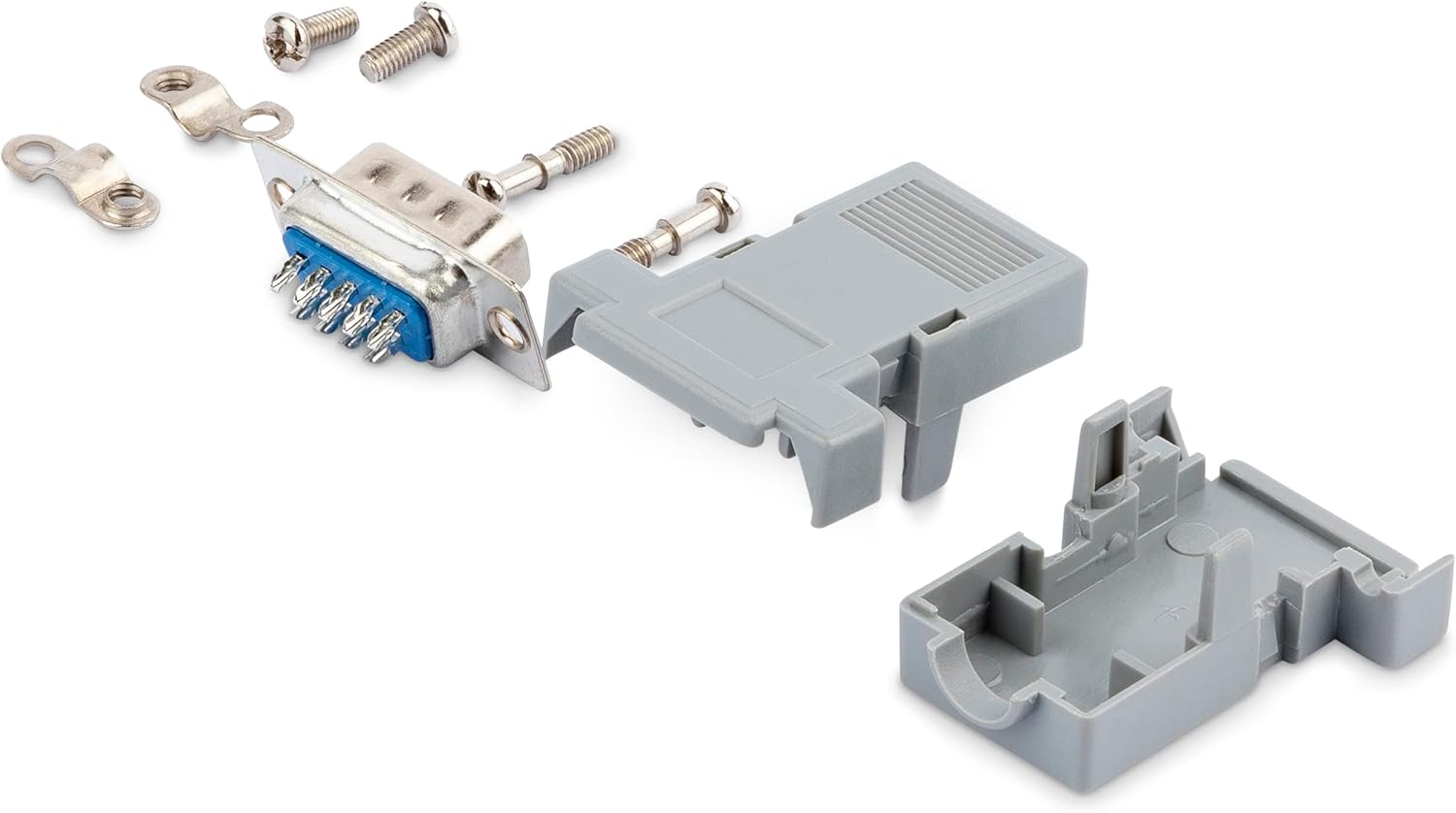 StarTech.com Assembled DB9 Male Solder D-SUB Connector with Plastic Backshell (C9PSM) 1 Count (Pack of 1) Male