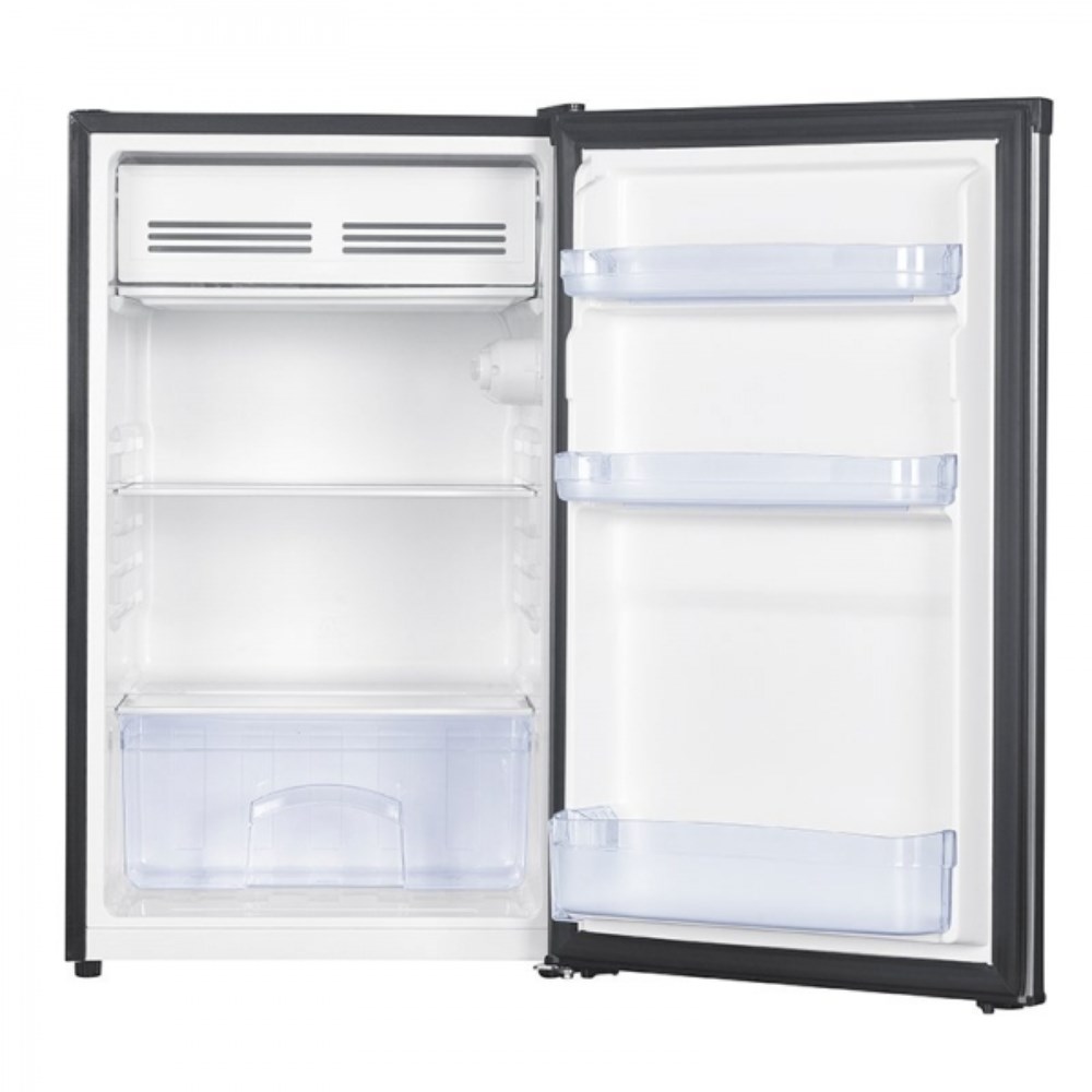 Nero Bar Fridge And Freezer 125 Litre Stainless Steel