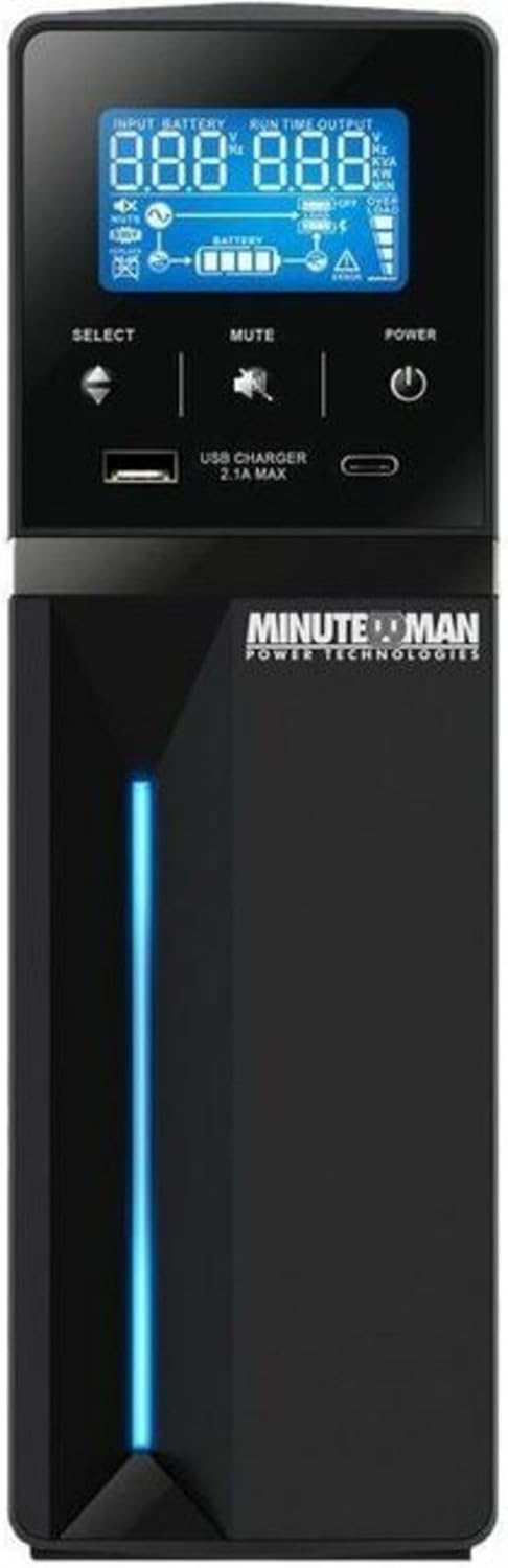 Minuteman ETR1500LGU UPSAVR 1500VA 5-BAT/5-SURGEUSB
