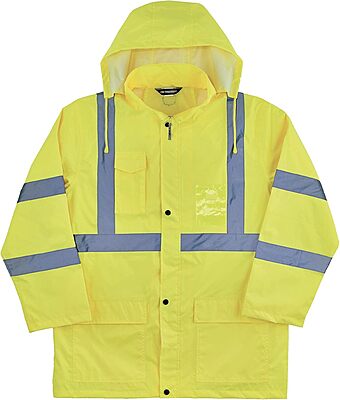 Ergodyne GloWear 8366 Lightweight Type R Class 3 High-Visibility Rain Jacket