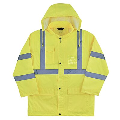 Ergodyne GloWear 8366 Lightweight Type R Class 3 High-Visibility Rain Jacket